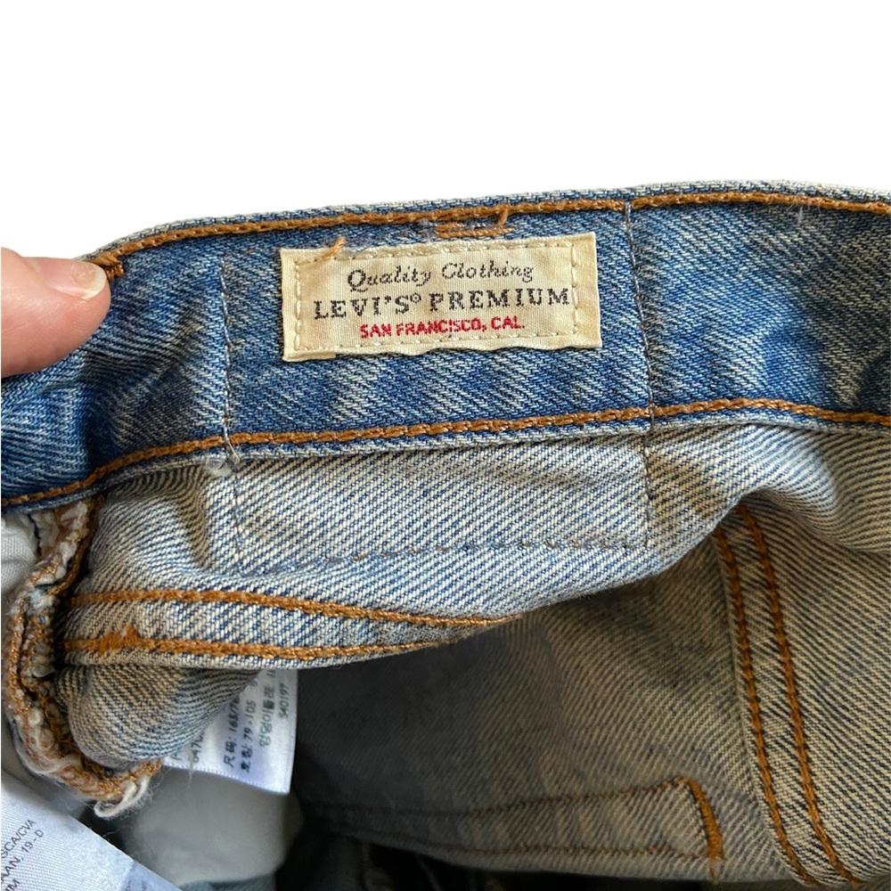 Levi’s 501 High Rise Denim Short Light Wash - Picture 9 of 11